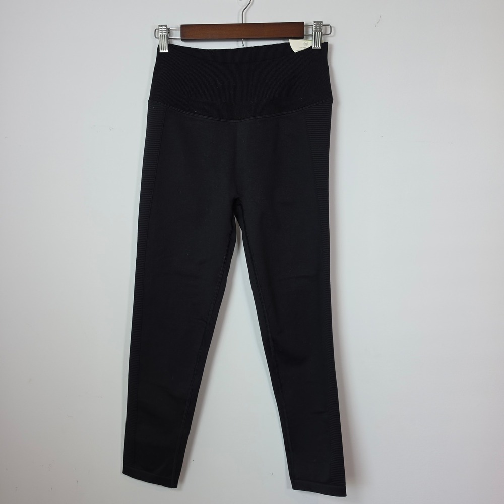 OFFLINE by Aerie Womens High Rise Seamless 7/8 Leggings Black Large NWT